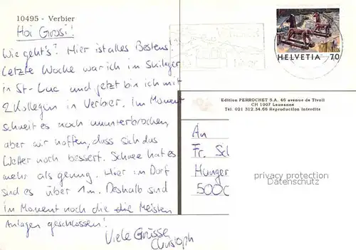 AK / Ansichtskarte Seilbahn Verbier  Kat. Bahnen