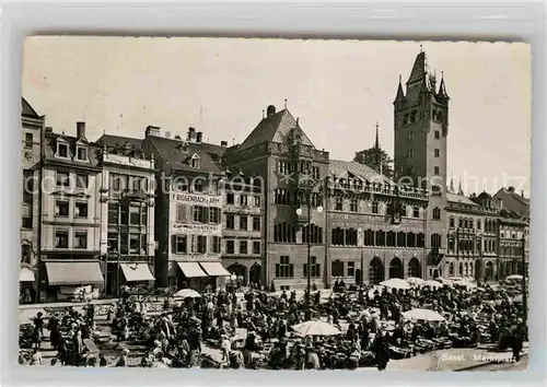 AK / Ansichtskarte Basel BS Marktplatz Kat. Basel