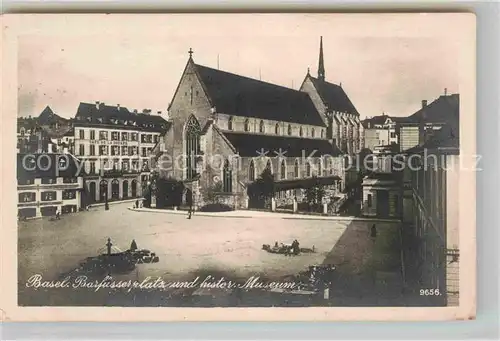 AK / Ansichtskarte Basel BS Barfuesserplatz historischer Museum Kat. Basel