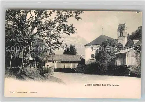 AK / Ansichtskarte Interlaken BE Gsteig Kirche Kat. Interlaken