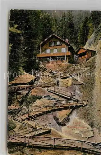 AK / Ansichtskarte Lenk Simmental Wallbachschlucht Kat. Lenk Simmental