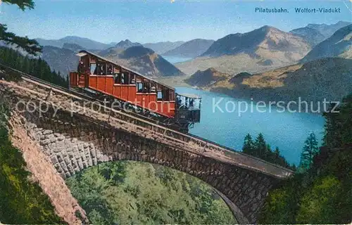 AK / Ansichtskarte Pilatus Wolfort Viadukt Pilatusbahn Kat. Pilatus