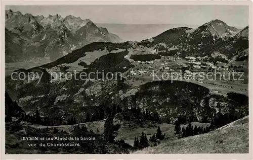 AK / Ansichtskarte Leysin et les Alpes de la Savoie vue du Chamossaire Kat. Leysin