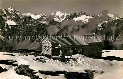 AK / Ansichtskarte Ayer Sierre Refuge Tracuit Grand Combin Mt Blanc Alg Rouges Kat. Ayer