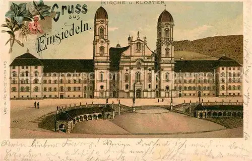 AK / Ansichtskarte Einsiedeln SZ Kirche Kloster  Kat. Einsiedeln