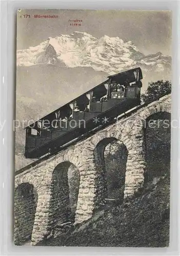 AK / Ansichtskarte Muerrenbahn Jungfrau Kat. Eisenbahn