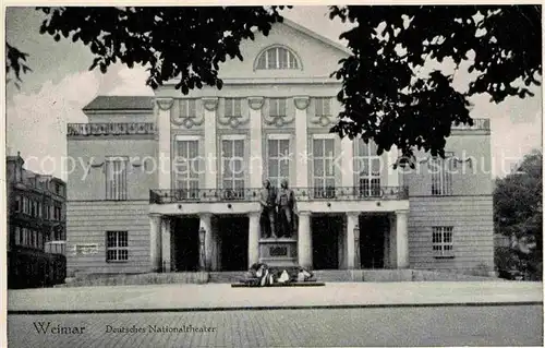 AK / Ansichtskarte Weimar Thueringen Deutsches Nationaltheater Kat. Weimar