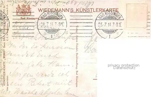 AK / Ansichtskarte Verlag WIRO Wiedemann Nr. 2922 A Bad Kissingen Konversationshaus  Kat. Verlage