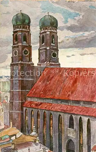 AK / Ansichtskarte Wagner Richard Kuenstler Frauenkirche  Kat. Kuenstlerkarte