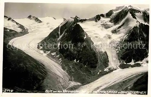 AK / Ansichtskarte Gletscher Sammoarhuette Mutmalspitze Schalfferner  Kat. Berge