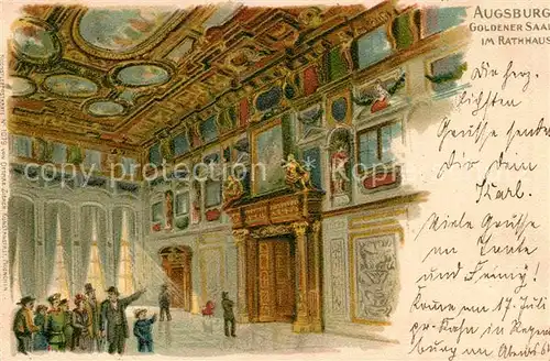 AK / Ansichtskarte Augsburg Goldener Saal Rathaus Kat. Augsburg