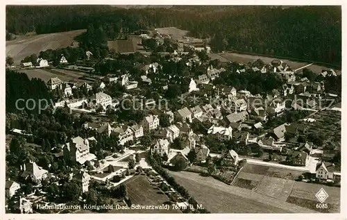 AK / Ansichtskarte Koenigsfeld Schwarzwald Fliegeraufnahme Kat. Koenigsfeld im Schwarzwald