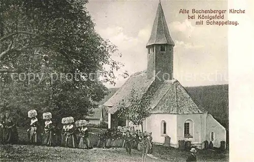 AK / Ansichtskarte Koenigsfeld Schwarzwald Alte buchenberger Kirche Schappelzug  Kat. Koenigsfeld im Schwarzwald