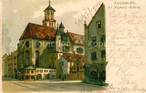 AK / Ansichtskarte Augsburg St. Moritz Kirche  Kat. Augsburg