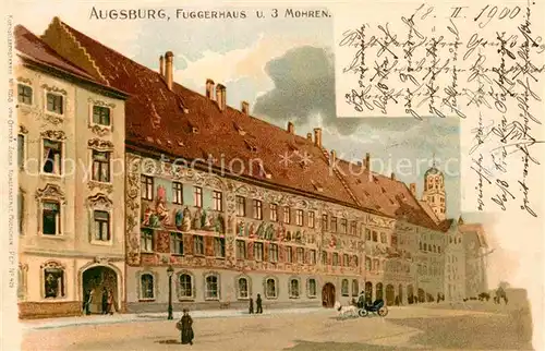 AK / Ansichtskarte Augsburg Fuggerhaus Drei Mohren Kat. Augsburg