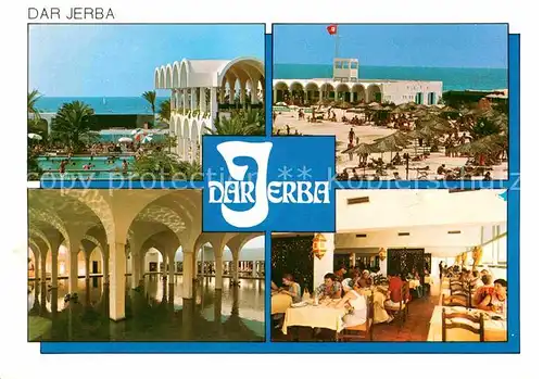 AK / Ansichtskarte Jerba Hotel Dar Jerba Restaurant Swimming Pool Strand