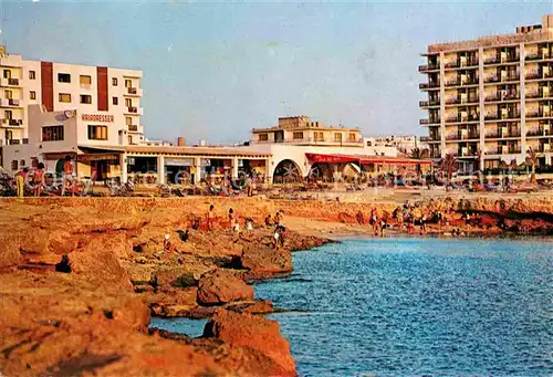 AK / Ansichtskarte San Antonio Ibiza Calo des Moro Bar Restaurante Strand