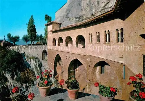 AK / Ansichtskarte Subiaco Italien Sacro Speco Loggiato d ingresso Kloster Kat. 