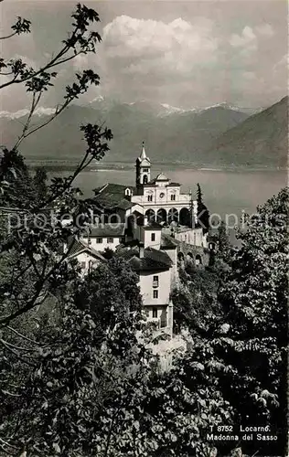 AK / Ansichtskarte Locarno Lago Maggiore Madonna del Sasso Wallfahrtskirche Alpenblick