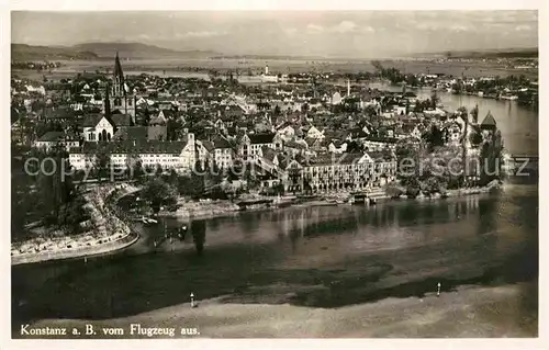 AK / Ansichtskarte Konstanz Bodensee Fliegeraufnahme Kat. Konstanz