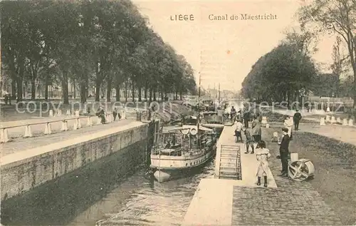 AK / Ansichtskarte Liege Luettich Canal de Maestricht Kat. Luettich