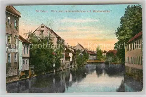 AK / Ansichtskarte Erfurt Weidenbruecke Kat. Erfurt