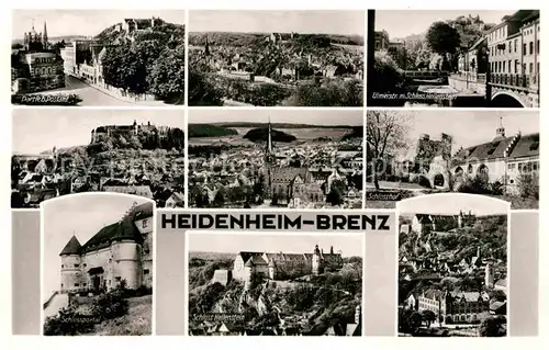 AK / Ansichtskarte Heidenheim Brenz Schlossportal Schloss Hellenstein Postamt Kat. Heidenheim an der Brenz