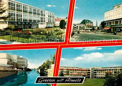 AK / Ansichtskarte Almelo Teilansichten Gebaeude Kanal Kat. Almelo