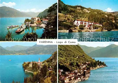 AK / Ansichtskarte Varenna Panorama Kueste Hafen Alpen Kat. Lago di Como