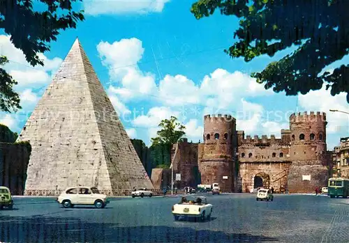 AK / Ansichtskarte Roma Rom Piramide di Caio e Porta S Paolo Cestius Pyramide Kat. 