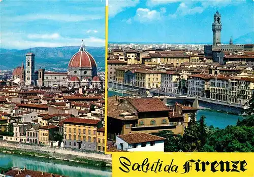 AK / Ansichtskarte Firenze Toscana Kathedrale Santa Maria dei Fiore Palazzo Vecchio Kat. Firenze