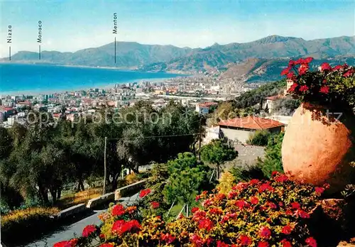 AK / Ansichtskarte Bordighera Panorama Kueste Kat. Bordighera