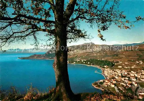 AK / Ansichtskarte Garda Veduta dalla Rocca Antica Golfo di Garda Penisola di San Vigilio Kat. Lago di Garda 