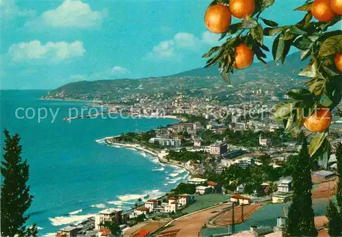 AK / Ansichtskarte Sanremo Panorama da Levante Riviera dei Fiori Kueste Suedfruechte Kat. 