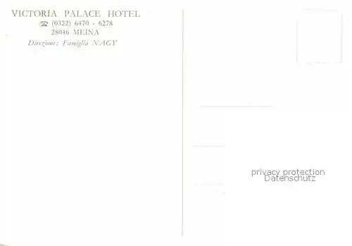 AK / Ansichtskarte Meina Victoria Palace Hotel Restaurant Terrasse Lago Maggiore Kat. Meina