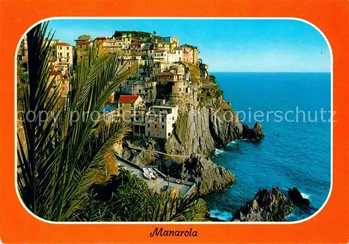 AK / Ansichtskarte Manarola Haeuser in Felsen Le Cinque Terre