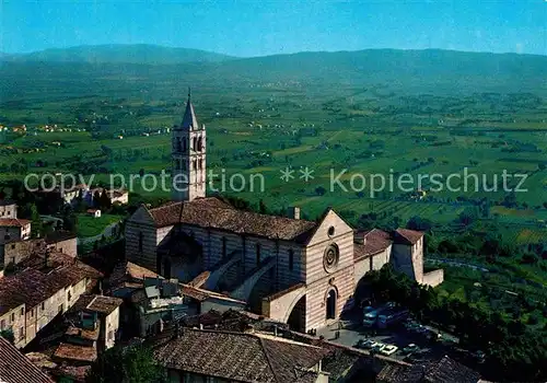 AK / Ansichtskarte Assisi Umbria Basilica di Santa Chiara e la pianura umbra Kat. Assisi