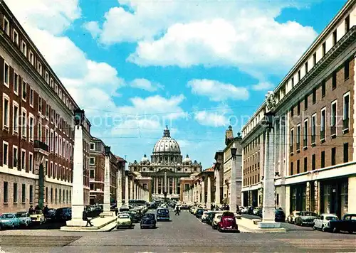 AK / Ansichtskarte Roma Rom Via della Conciliazione e San Pietro Petersdom Kat. 