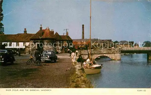 AK / Ansichtskarte Sandwich Kent River Stour and the Barbican Kat. Dover