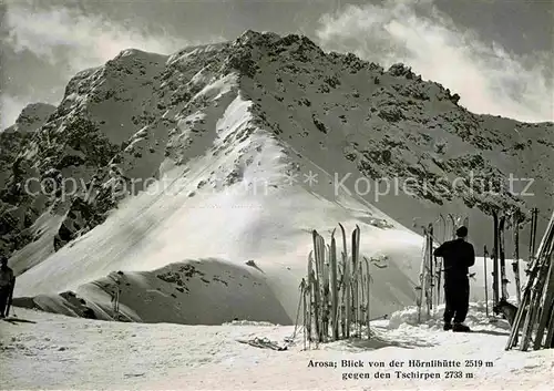 AK / Ansichtskarte Arosa GR Hoernlihuette mit Tschirpen Kat. Arosa