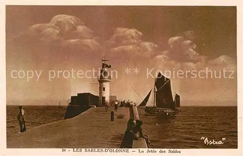 AK / Ansichtskarte Les Sables d Olonne La Jetee des Sables Kat. Les Sables d Olonne