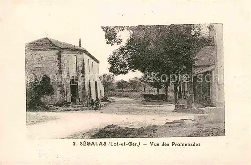 AK / Ansichtskarte Segalas Lot et Garonne Vue de Promenade Kat. Segalas