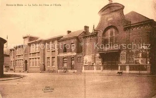 AK / Ansichtskarte Sous le Bois La Salle des Fetes et L Ecole Kat. 