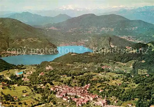 AK / Ansichtskarte Carona con Monte Rosa Alpenpanorama Fliegeraufnahme Kat. Carona