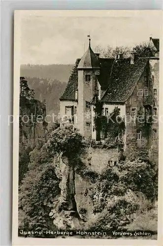 AK / Ansichtskarte Hohnstein Saechsische Schweiz Jugendherberge Vorderes Schloss Kat. Hohnstein