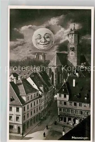AK / Ansichtskarte Memmingen Kirche mit lachendem Mond Kat. Memmingen