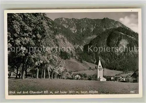 AK / Ansichtskarte Bad Oberdorf Kirche Kat. Bad Hindelang