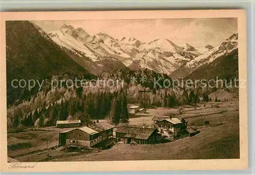 AK / Ansichtskarte Schwand Oberstdorf Panorama  Kat. Oberstdorf