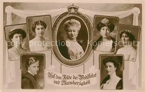 AK / Ansichtskarte Adel Preussen Kaiser Auguste Victoria Kronprinzessin Cecilie  Kat. Koenigshaeuser
