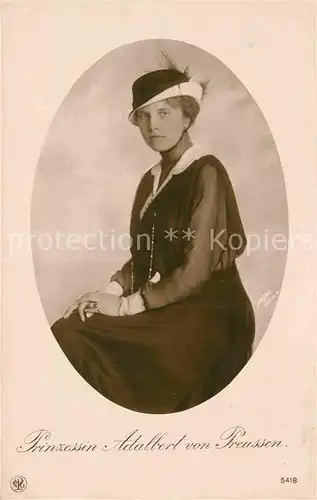 AK / Ansichtskarte Adel Preussen Prinzessin Adalbert  Kat. Koenigshaeuser